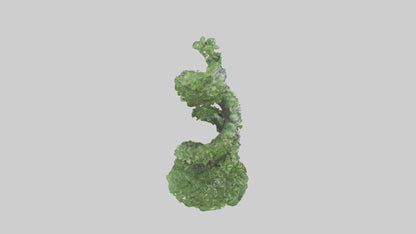 3D model Foliage Spiral Statue model VR / AR / low-poly