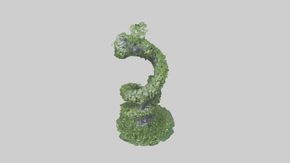 3D model Foliage Spiral Statue model VR / AR / low-poly