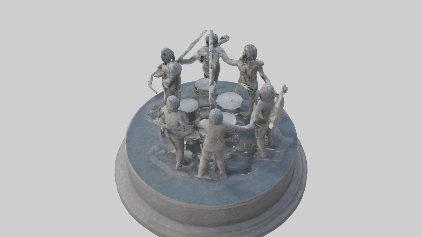 Foo Fighters statue model 3D model