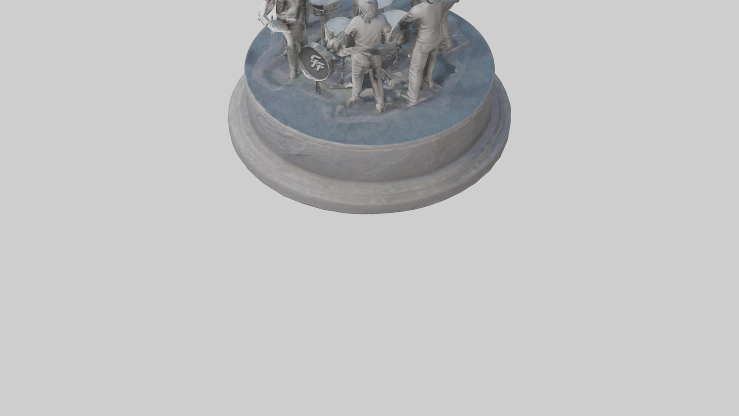 Foo Fighters statue model 3D model
