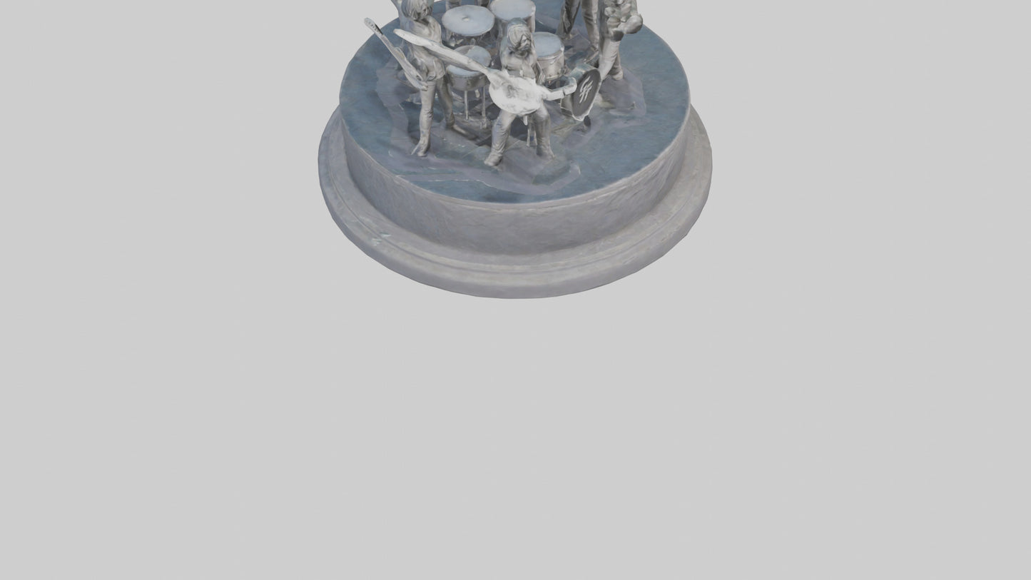 Foo Fighters statue model 3D model