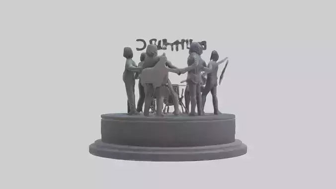 Foo Fighters statue model 3D model