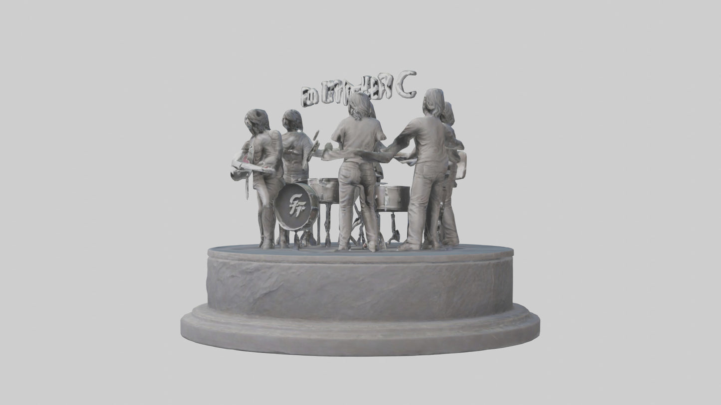 Foo Fighters statue model 3D model