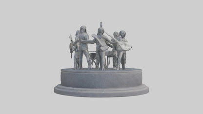 Foo Fighters statue model 3D model
