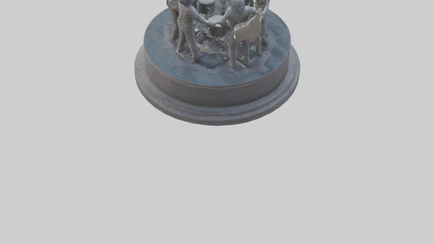 Foo Fighters statue model 3D model