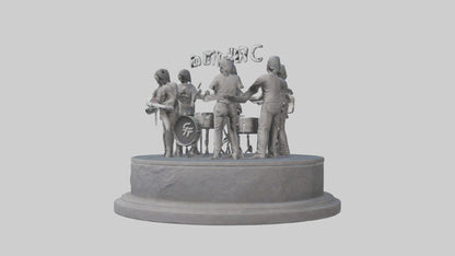 Foo Fighters statue model 3D model