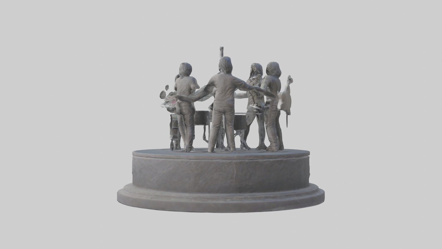 Foo Fighters statue model 3D model