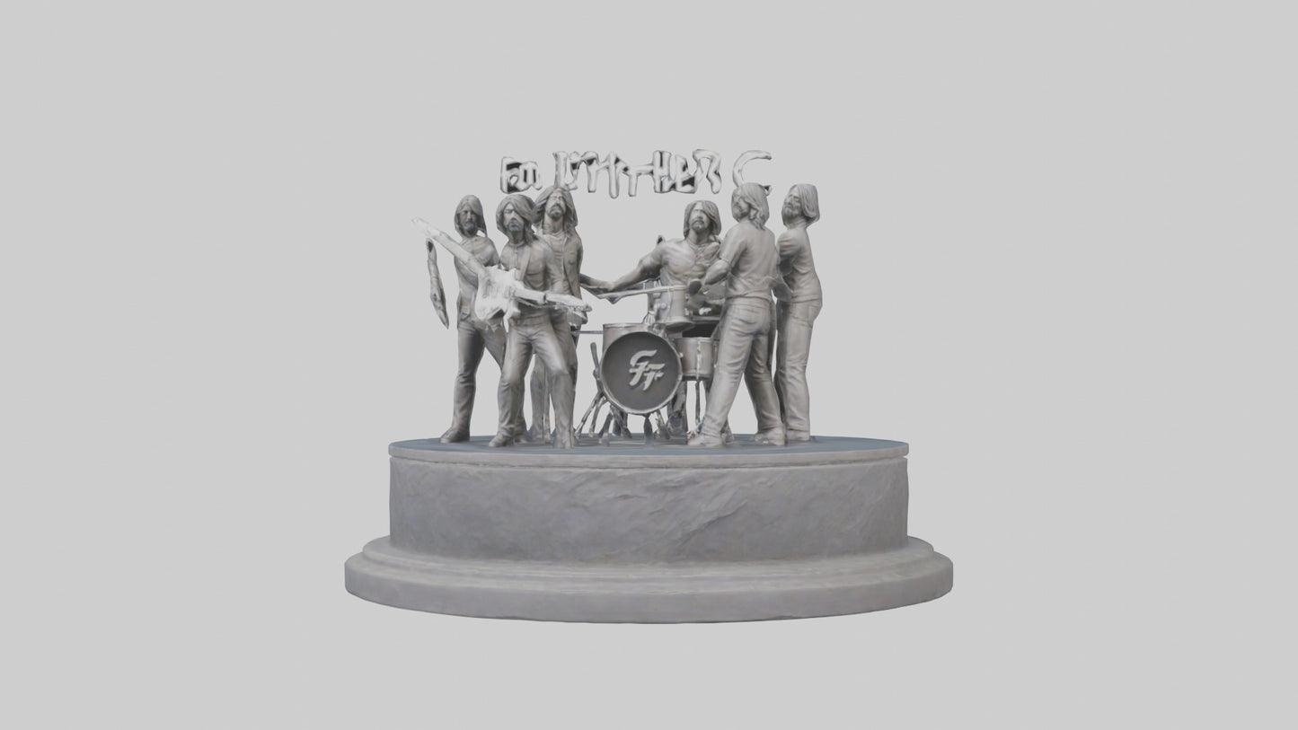 Foo Fighters statue model 3D model