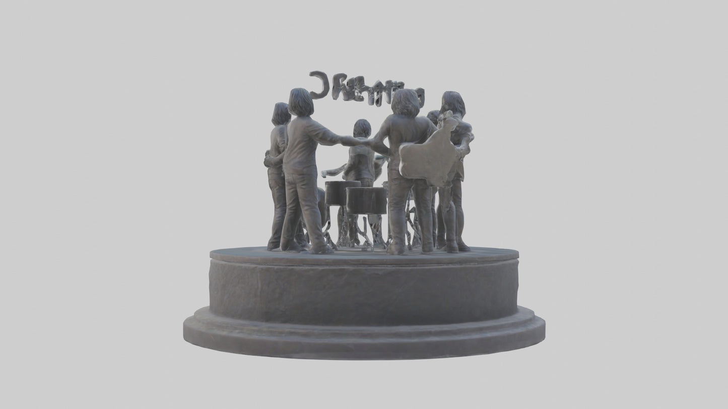 Foo Fighters statue model 3D model