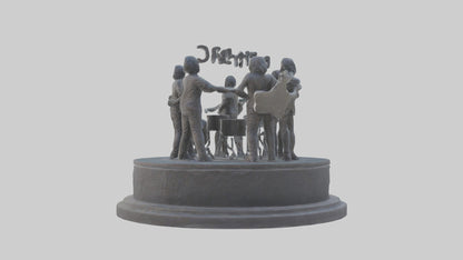 Foo Fighters statue model 3D model