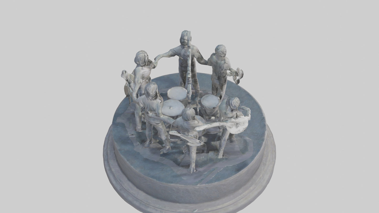 Foo Fighters statue model 3D model