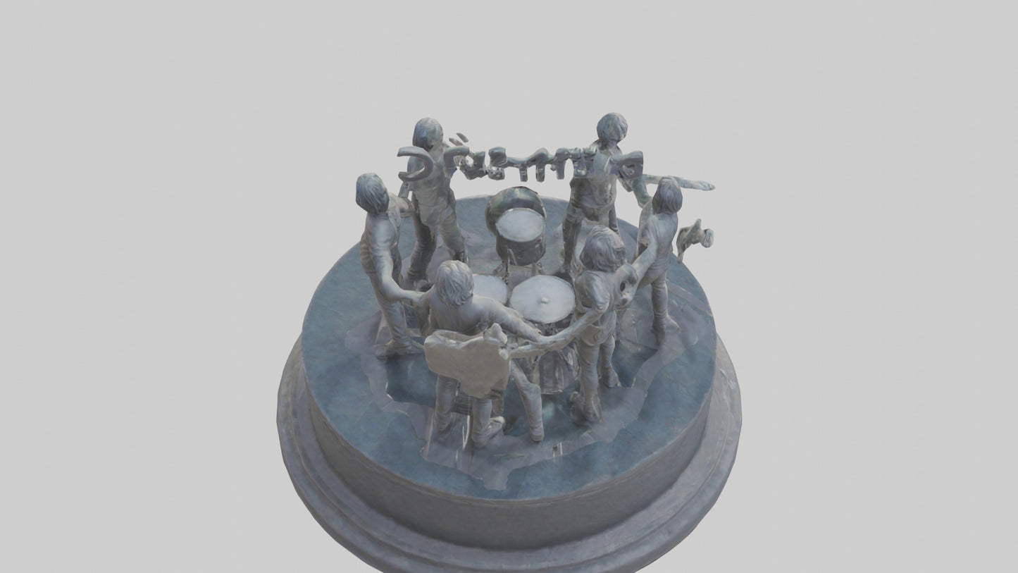 Foo Fighters statue model 3D model