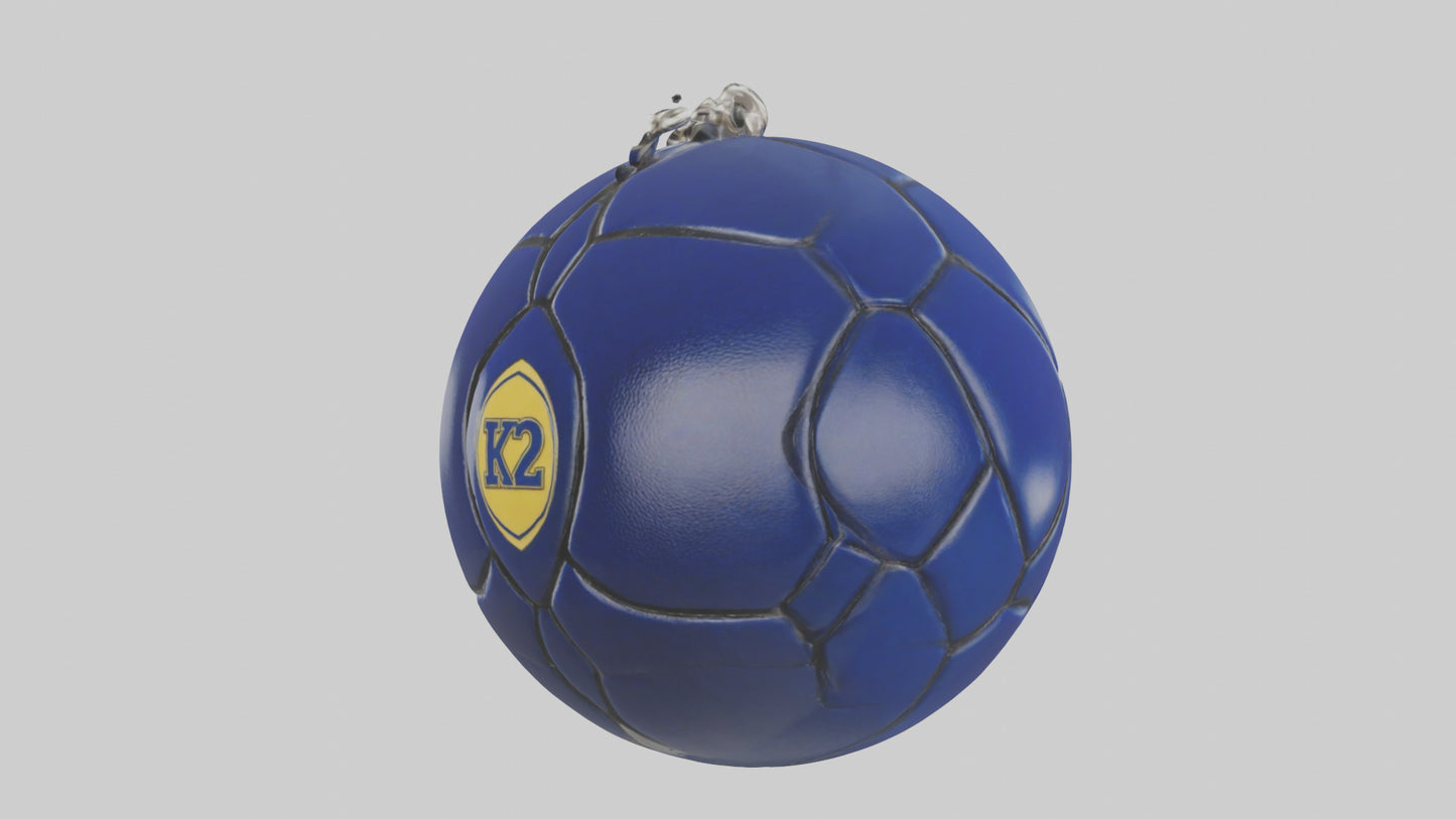 Football keychain model 3D model