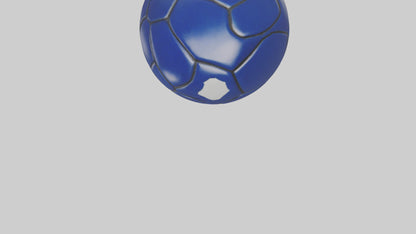 Football keychain model 3D model