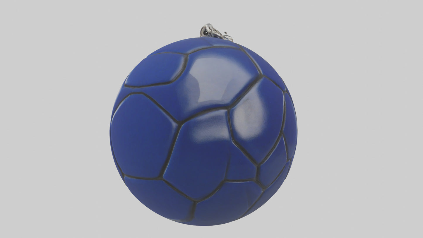 Football keychain model 3D model