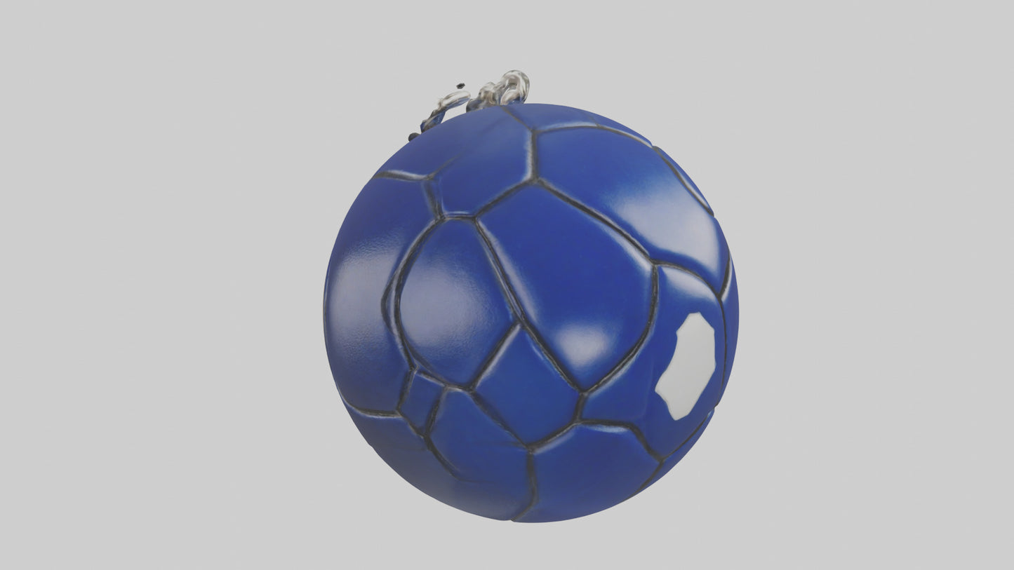 Football keychain model 3D model