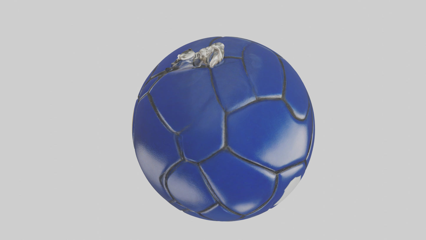 Football keychain model 3D model