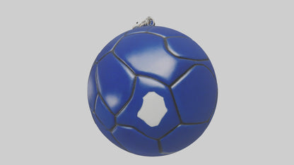 Football keychain model 3D model