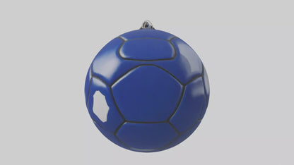 Football keychain model 3D model