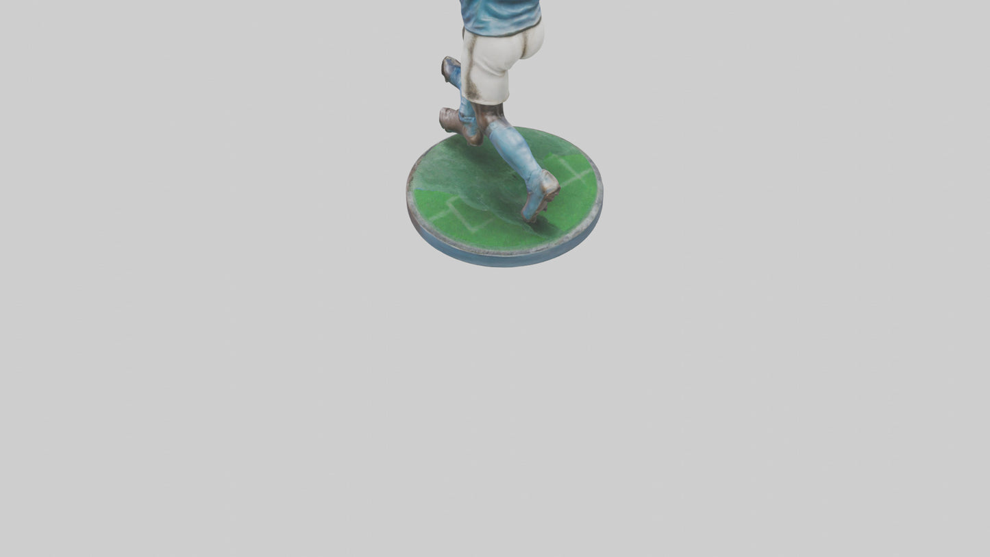 Football Player in Action statue model 3D model