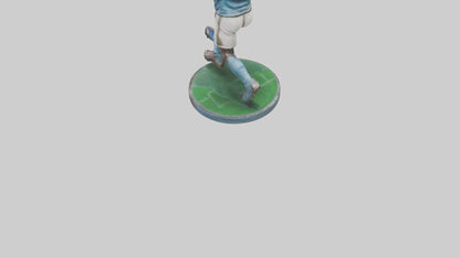 Football Player in Action statue model 3D model