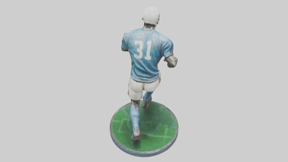 Football Player in Action statue model 3D model