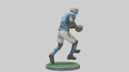 Football Player in Action statue model 3D model