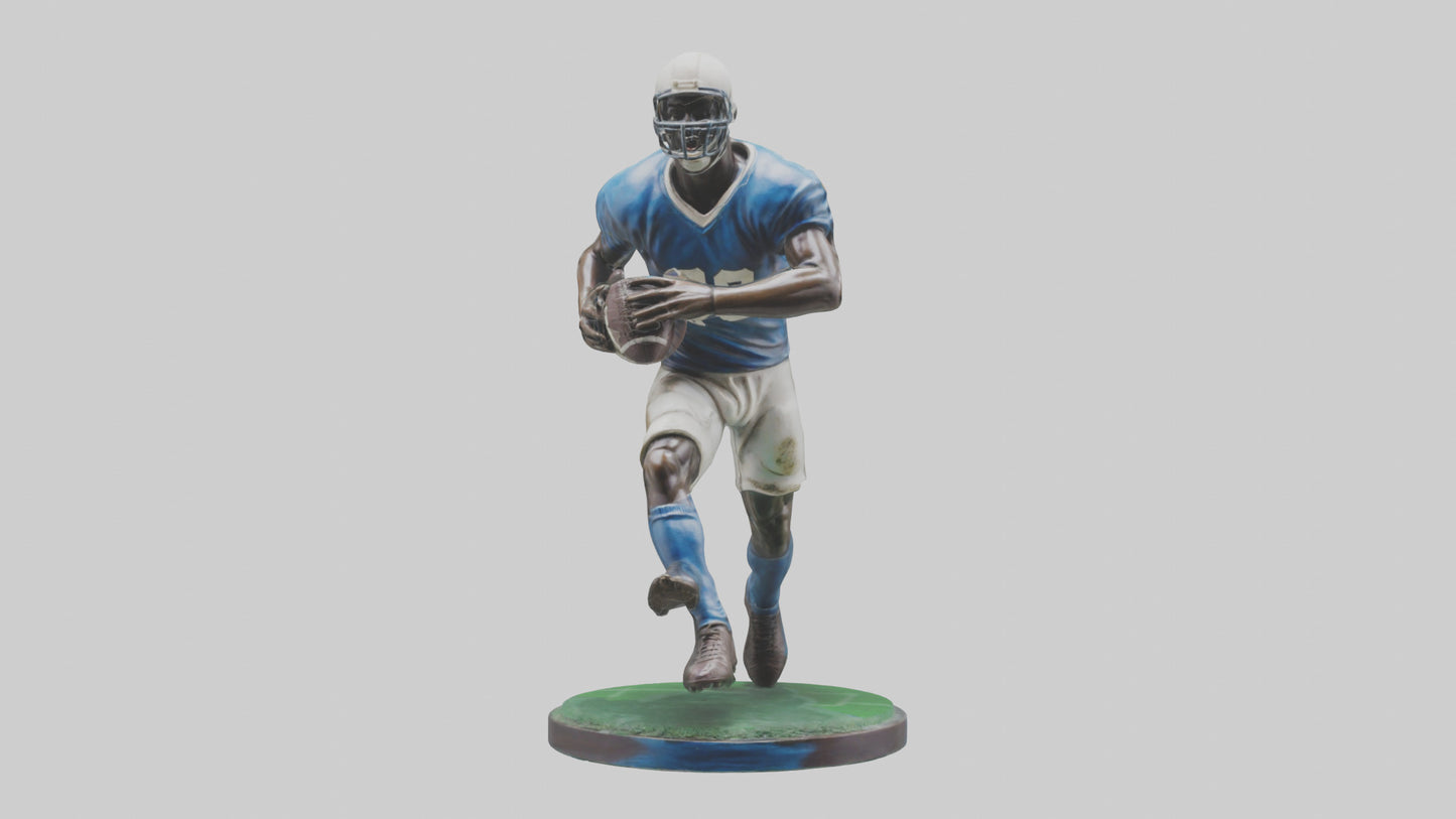 Football Player in Action statue model 3D model