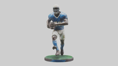 Football Player in Action statue model 3D model