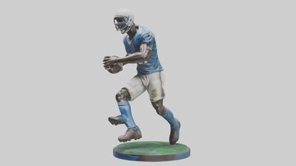 Football Player in Action statue model 3D model