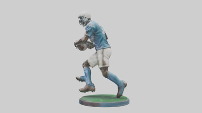 Football Player in Action statue model 3D model