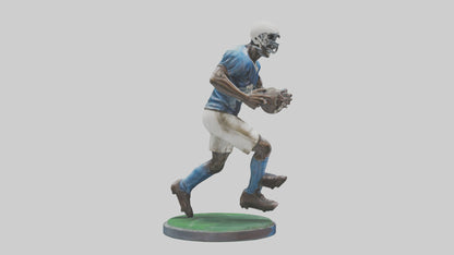 Football Player in Action statue model 3D model