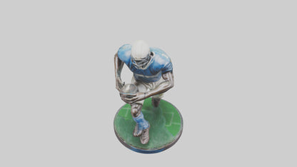 Football Player in Action statue model 3D model