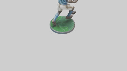 Football Player in Action statue model 3D model