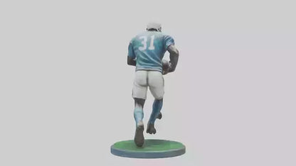 Football Player in Action statue model 3D model