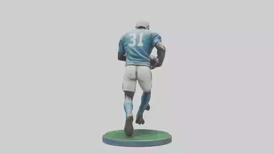 Football Player in Action statue model 3D model