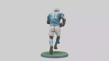 Football Player in Action statue model 3D model