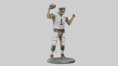 Football Quarterback Throwing statue model 3D model