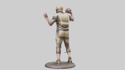 Football Quarterback Throwing statue model 3D model