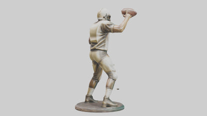 Football Quarterback Throwing statue model 3D model