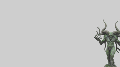 Forest Demon statue model VR / AR / low-poly