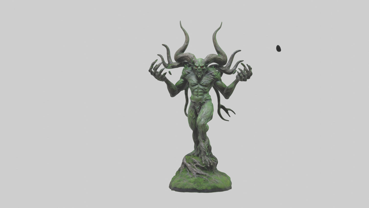 Forest Demon statue model VR / AR / low-poly