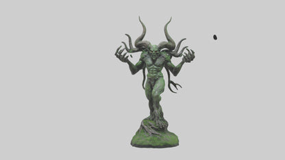 Forest Demon statue model VR / AR / low-poly