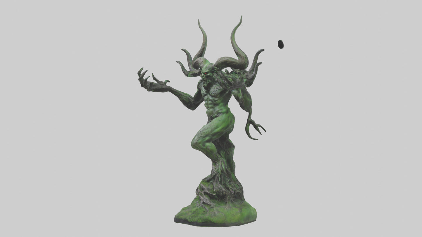 Forest Demon statue model VR / AR / low-poly