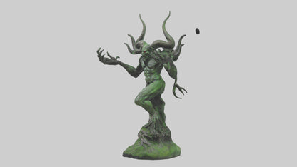 Forest Demon statue model VR / AR / low-poly