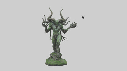 Forest Demon statue model VR / AR / low-poly