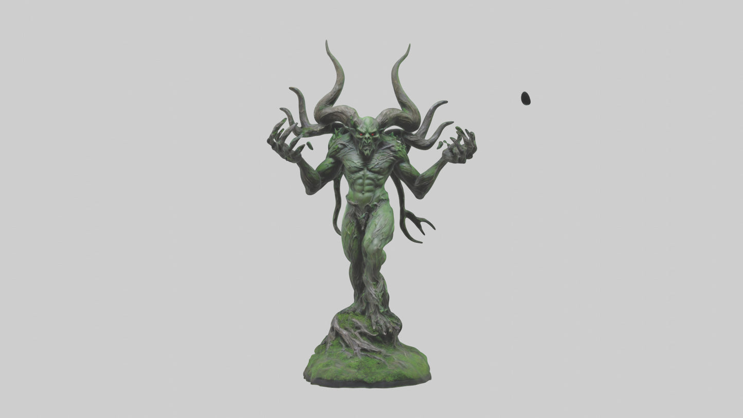 Forest Demon statue model VR / AR / low-poly
