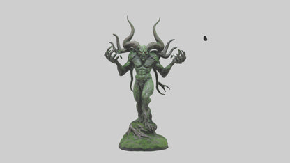 Forest Demon statue model VR / AR / low-poly