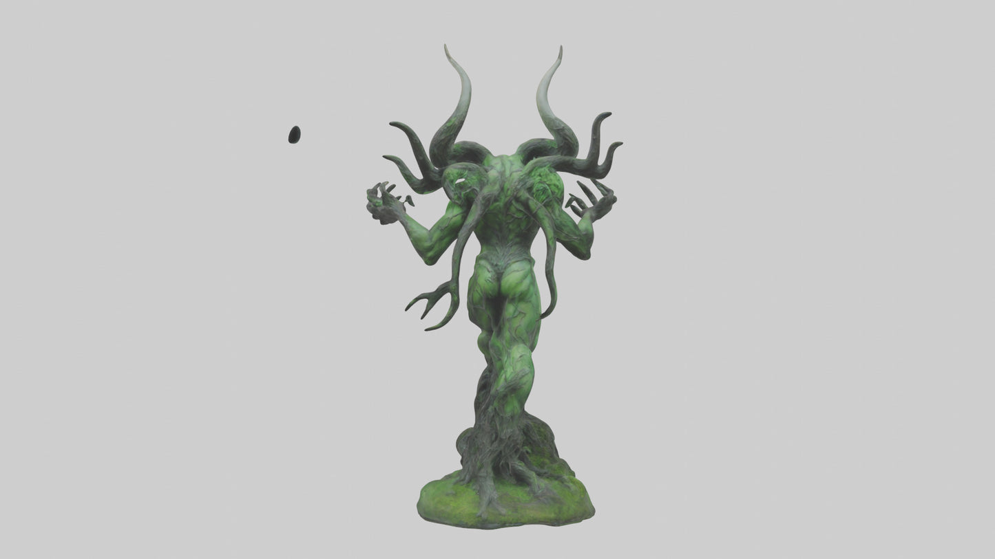 Forest Demon statue model VR / AR / low-poly