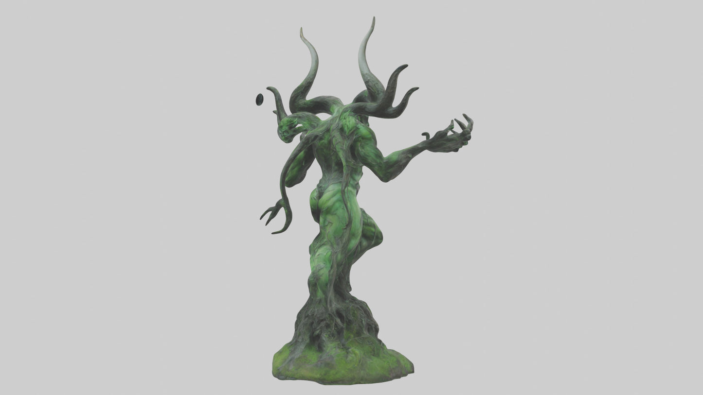 Forest Demon statue model VR / AR / low-poly